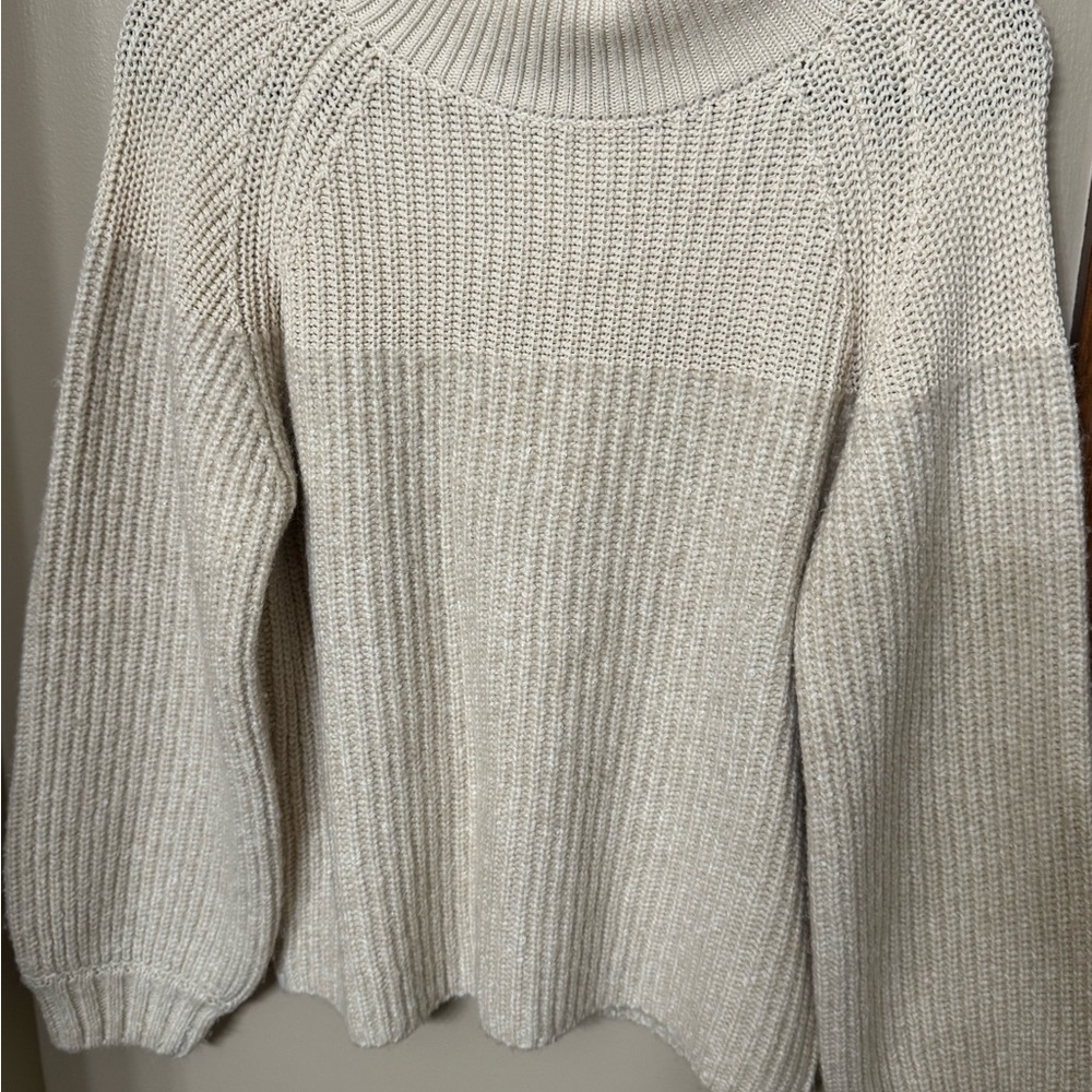 Varley Cozy Cream Two-Toned Sweater